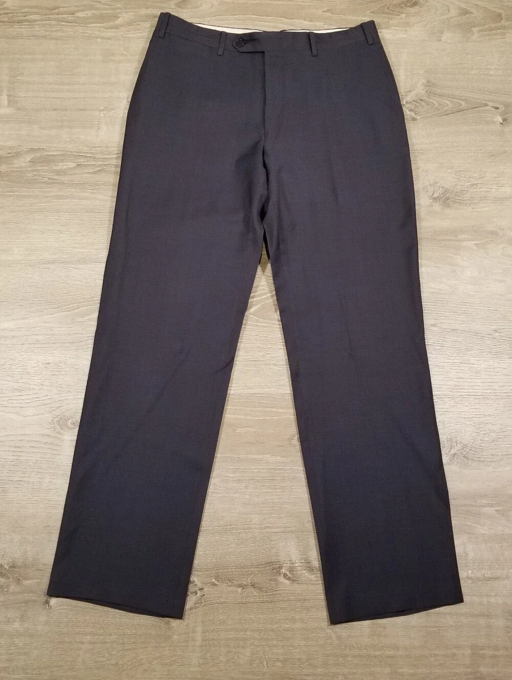 Canali Suit 2 Piece 50R EU (40R 32x30) Mens Navy Blue Rothmans Wool Two Button
